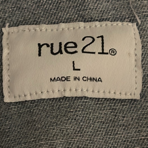 Rhinestone Fringe Denim Jacket Jeans Festival Stagecoach Country‎ Concert Size L - Picture 8 of 9